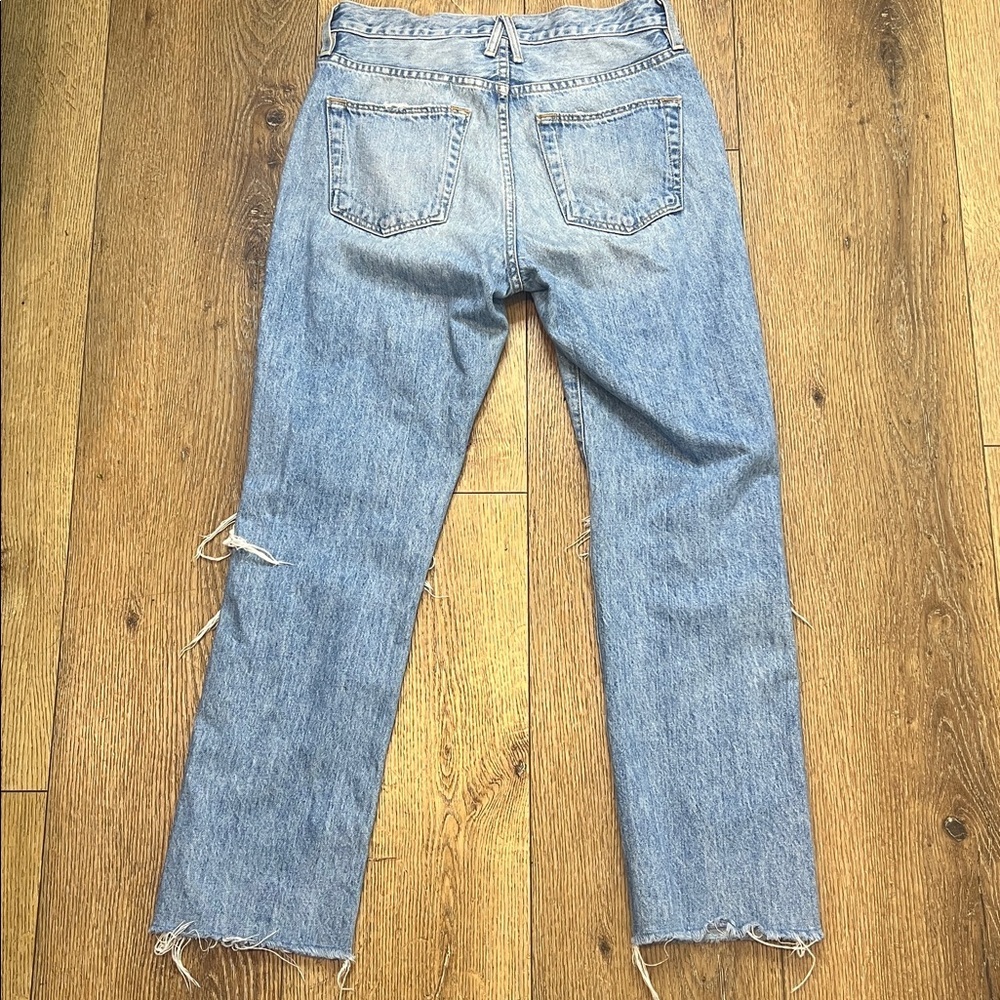 SLVRLAKE Hero Distressed Raw Hem Jeans in Long Time Coming Size 28 - Picture 3 of 10